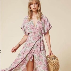Reformation Wooster Dress (rose print)